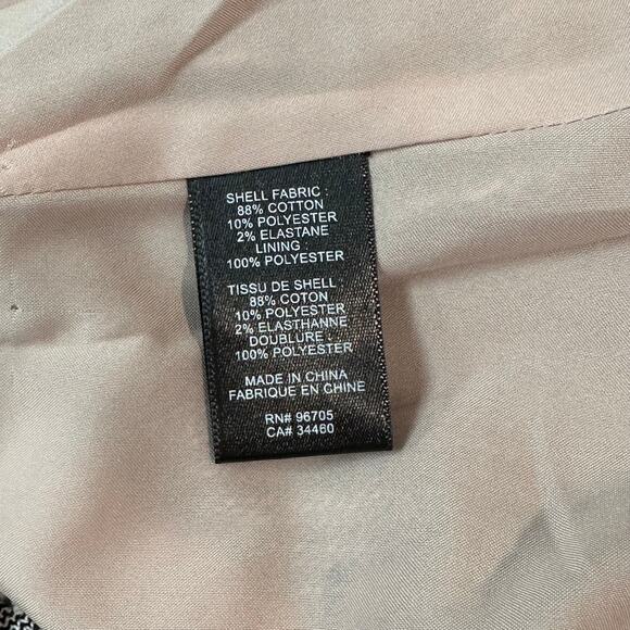 Rebecca Taylor Tweed Fringe Trim Peplum Blazer Raw Edge Trim Collarless Jacket - Picture 12 of 13